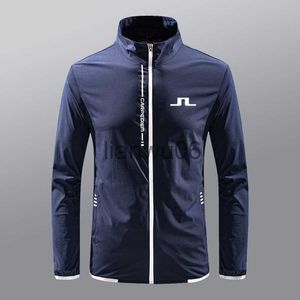 Vestes masculines 2023 Nouveau été J Lindeberg Golf Veste de golf Men Outdoor Suisse de golf Veste de pêche à fermeture éclair légère et épreuve légère J230811