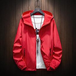 Herenjacks 2023 Solid color jacket veer en herfst uitgaande lichtgewicht mode grote mode grote maat jas m-8xl