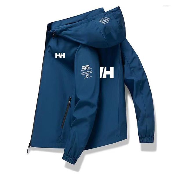 Vestes pour hommes 2023 printemps élégant mince couleur unie à capuche hip-hop rue manteaux décontractés sport automne noir tren