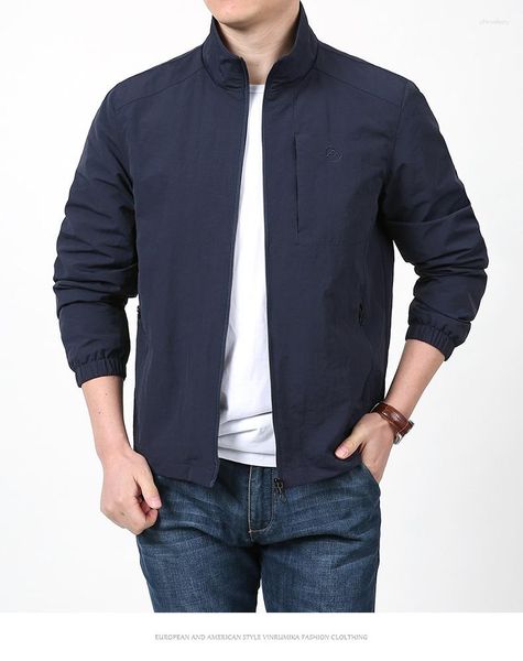 Chaquetas para hombre 2023 Primavera Verano negro deportes a prueba de viento impermeables abrigos de secado rápido hombre gris caqui Casual fino viaje