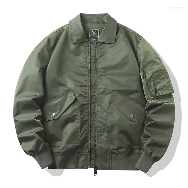 Chaquetas para hombres 2023 chaqueta de bombardero unisex para hombres viento de aire usuario piloto de aire hip hop impermeable nylon otoño abrigo de manga larga