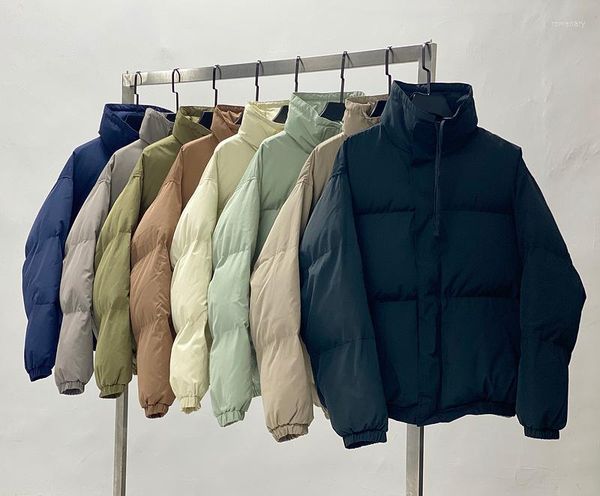 Vestes pour hommes 2023 Hiver 10 couleurs Femmes Hommes Puffer surdimensionné coton rembourré veste manteau chaud polyester taffetas