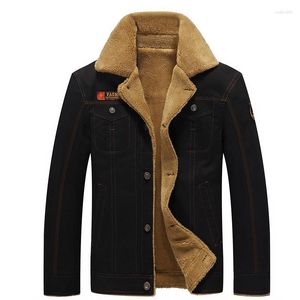 Vestes pour hommes 2023 Winter Bomber Jacket Men's Warm Fur Collar Army Tactical Fleece