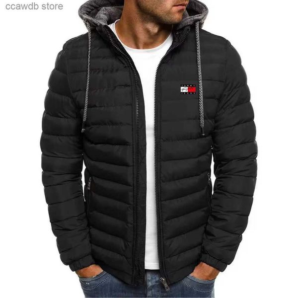 Chaquetas para hombres 2023 Invierno Nuevos Hombres Marca de lujo A prueba de viento Cálido Cremallera Abrigo de algodón Casual de alta calidad Deportes al aire libre Chaqueta ligera T231104