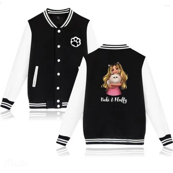 Chaquetas para hombres 2023Rebekah Wing Merch Beki Fluffy Sudadera con estampado 2D Chaqueta de béisbol Hombres / Mujeres Ropa Streetwear Moda Kawaii Tops