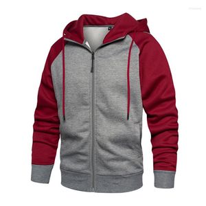 Vestes pour hommes 2024 automne et hiver pull à capuche cardigan taille européenne décontracté manteau à glissière mode lâche brossé mâle haut