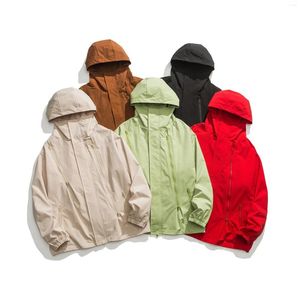 Chaquetas para hombres 2024 Ropa de otoño Estilo de Hong Kong Impermeable Multi Cremallera Mono Pareja Chaqueta Abrigo de moda