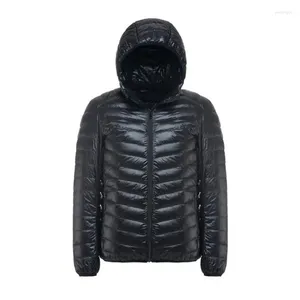 Vestes pour hommes 2024 Casual capuche hommes printemps automne ultraléger portable blanc canard vers le bas manteaux mâle imperméable grande taille 4XL