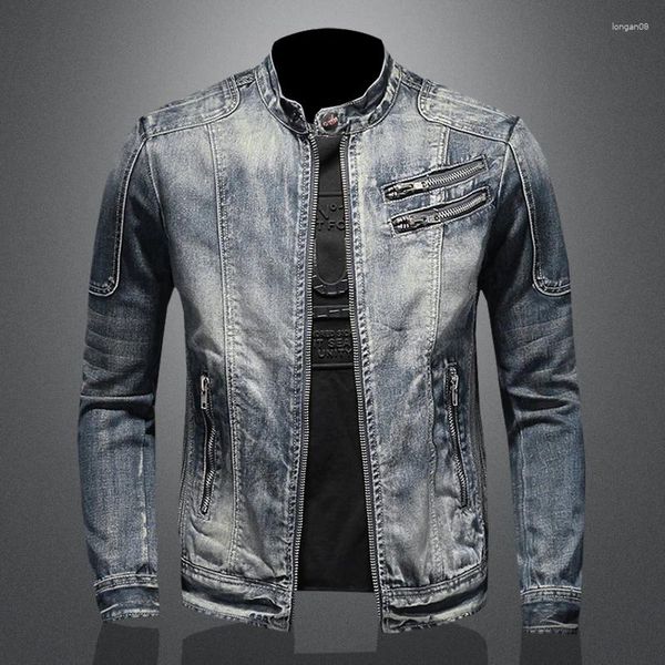 Jackets para hombres 2024 Moda de alta calidad con guapo tendencia retro de ocio Spring and Autumn Good Denim Jacket Ninguno M-6XL