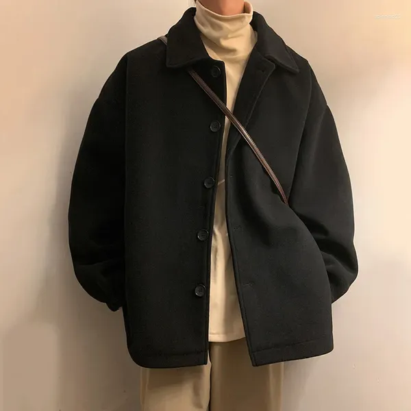 Vestes pour hommes 2024 japonais et coréen automne manteau de laine veste courte coupe-vent de haute qualité