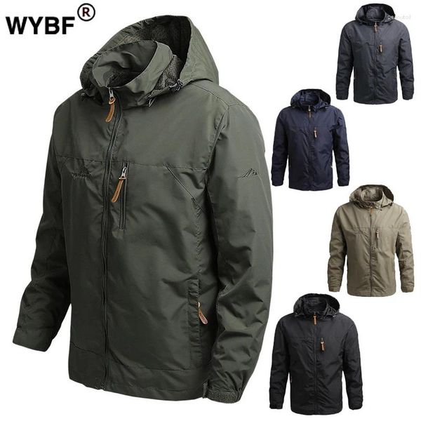 Vestes pour hommes 2024 Hommes À Capuchon Raincoat Hiver Peau Imperméable Tactique Veste Militaire Sport Randonnée Coupe-Vent Crème Solaire Armée Vêtements