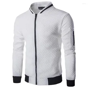 Jackets para hombres 2024 sudadera a cuadros Cárdigan transpirable Slim cómodo y de buen gusto Sports Fashion Chaqueta de moda casual Camiseta