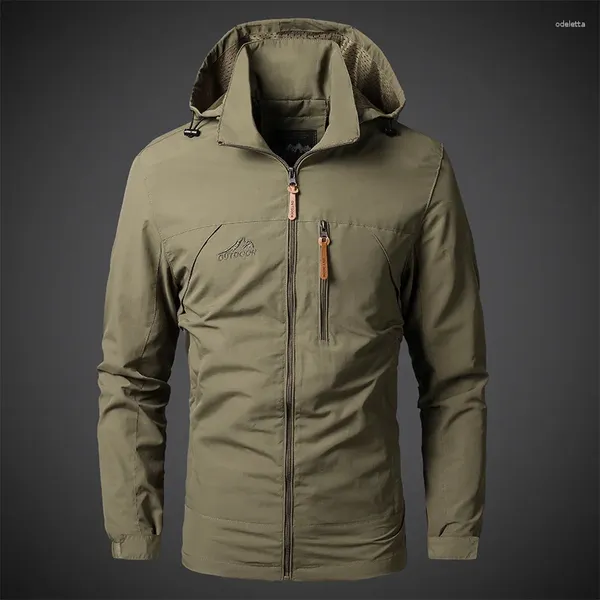 Chaquetas para hombres 2024 Primavera y otoño Moda Deportes Ocio al aire libre Abrigo de trabajo Impermeable A prueba de viento Chaqueta de talla grande de alta calidad 5XL