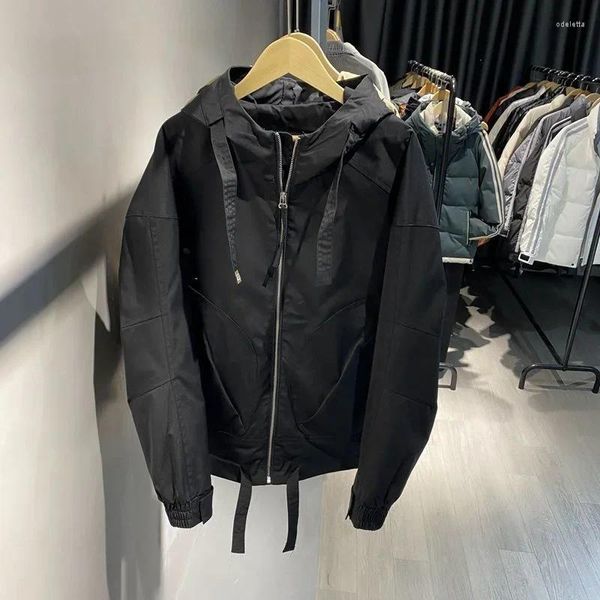 Vestes pour hommes 2024 Vêtements à la mode Casual Hommes Veste À Capuche Cargo Mode Survêtement Printemps Automne Lâche Coupe-Vent Mâle Streetwear Manteau