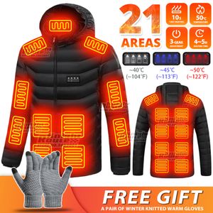 Vestes pour hommes 21 zones veste chauffante hommes électrique hiver femmes veste de Moto USB veste chauffante gilet chauffant Moto manteau chaud Ski randonnée 230925