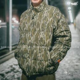 Vestes pour hommes 22ss hiver camouflage motif vertical impression numérique veste rembourrée en coton