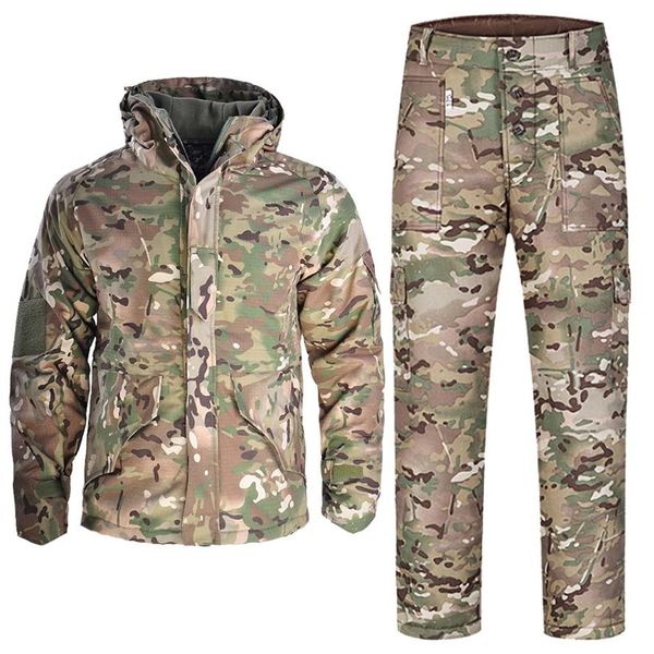 Chaquetas para hombres 25ﾰF Ropa militar Chaquetas Tácticas Camo Multicam Pantalones Ropa de caza Uniforme de combate Impermeable Airsoft Ejército Chaqueta Hombres 230309