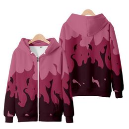Vestes pour hommes 3-14 ans Sweats à capuche pour enfants Aphmau Merch Vestes à glissière Flamme violet et rouge Manteau d'impression 3D Femmes et hommes Sweat-shirt T220926