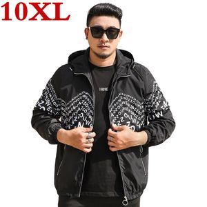 Herenjacks 9xl 10xl plus 8xl maat Zip Up Spring Fashion Herfst merk Slim Fit Coats Male Casual honkbal Bomber Jacket Mens