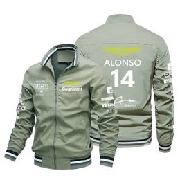 Herenjassen Alpine F1 Team's Nieuwe Rits Vest Mode Casual Sportkleding Outdoor Hoodie Teampak Herenjas Racing b7