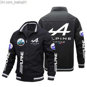 Heren Jackets Alpine F1 Team's nieuwe Zipper Cardigan Jacket Men's Fashion Casual Sportswear Outdoor Hoodie Team Suit herenjack racing T230804