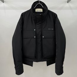 Мужские куртки ALYX 1017 9SM куртка черная функциональная рабочая одежда с хлопковыми карманами для мужчин и женщин 1 кардиган на молнии 230923