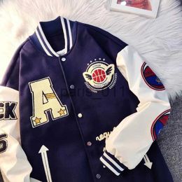 Vestes pour hommes Lettre américaine Serviette de haute qualité Veste brodée Manteau Hommes Street Hip Hop Vintage Baseball Uniforme Couple Casual Loose Jacket x1016