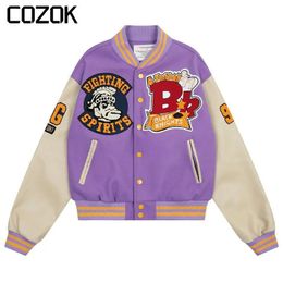 Vestes pour hommes American Vintage Baseball Jacket pour hommes Patchwork Lettre Broderie Bomber Hip Hop Automne Varsity Outwear Unisexe 2023 230831