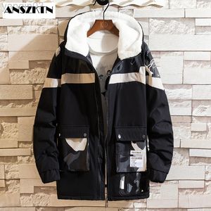 Vestes pour hommes Anszktn hiver chaud manteau décontracté automne tampon épais canard blanc Parka mâle vers le bas avec capuche L220830