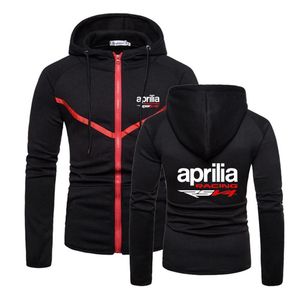 Herenjassen Aprilia Racing RSV4 Gedrukt Rits Sportkleding Kwaliteit Pure Katoen Fitness Sweatshirt Effen Kleur Harajuku Hoodi