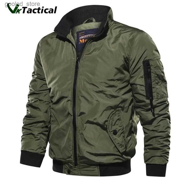 Vestes pour hommes Armée Air Force Fly Pilot Veste Militaire Airborne Vol Tactique Bomber Veste Hommes Hiver Chaud Moto Manteau Taille 5XL Q231109