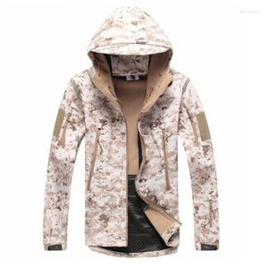 Heren Jackets Army Camouflage Jacket Mens Militaire Tactische waterdichte Softshell Out -wear Coat Windscheper Huntkleding