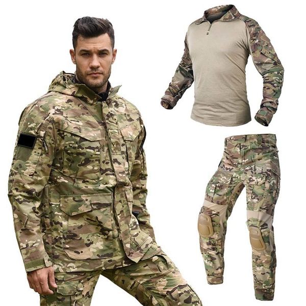 Jackets para hombres Army Field Starspantsshirts Military de algodón para hombres Agrupación con capucha de algodón Parka uniforme táctico táctil ropa de caza abrigo 230812