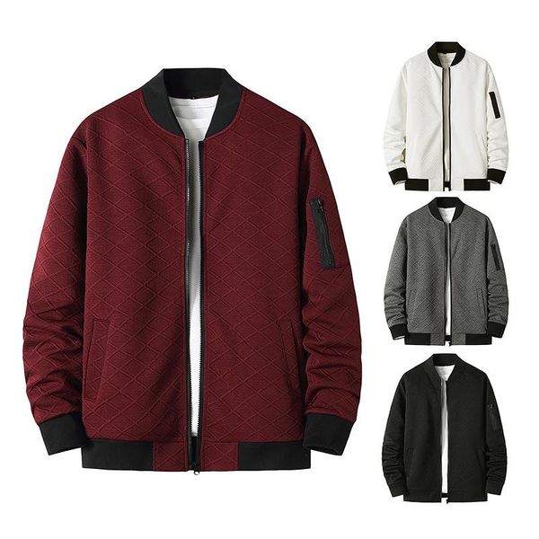 Chaquetas de hombre Llegada Otoño Abrigo Seda Algodón Bomber Chaqueta Ropa para hombre