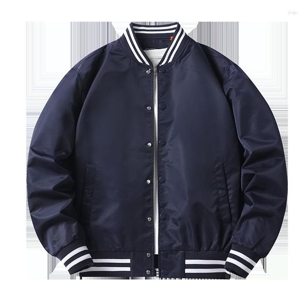 Vestes pour hommes Arrivée Manches Côtelées Coton Mode Simple Poitrine Décontractée Pilote Ins Bomber Baseball Veste Lâche Cardigan Solide Amoureux Manteau