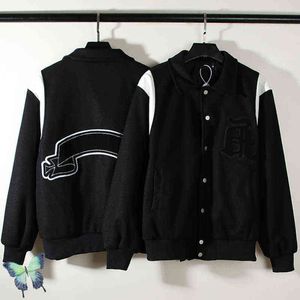 Chaquetas de hombre Askyurself Black Fleece Men Women Baseball Jacket T220914