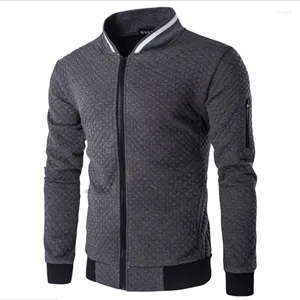 Vestes pour hommes Asstseries 2023 Sweat à capuche Homme Marque Casual Veste à glissière Stand-Cou Sweat-shirt de haute qualité Blanc 3D Plaid Survêtement XXL