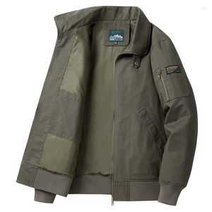Vestes pour hommes Automne et hiver Revers Casual Loose Zippered Vintage Jacket