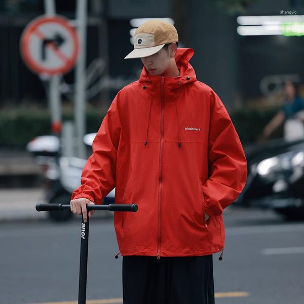 Chaquetas de hombre Chaqueta de otoño Cazadora impermeable al aire libre Diseño de capucha de primavera Abrigo cálido a prueba de viento