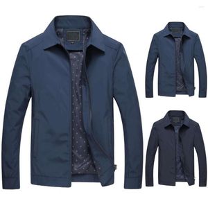 Vestes pour hommes Automne Veste Zipper Placket Résistant au froid Anti-boulochage Printemps Casual Mode Hommes Manteau