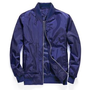 Chaquetas de otoño para hombre, chaqueta Bomber para hombre, abrigos con cremallera informales sólidos ajustados para hombre, ropa de marca de moda para hombre de talla grande 4XL para hombre