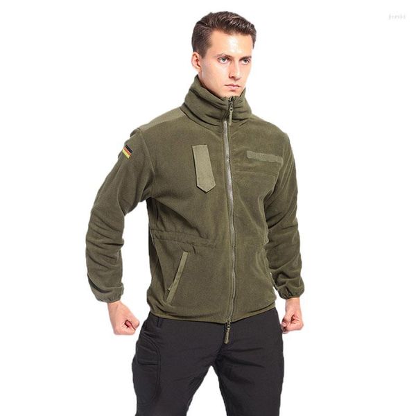 Vestes pour hommes automne hiver veste coupe-vent chaude pour hommes trajets quotidiens randonnée alpinisme tactique laine Sports de plein air militaire