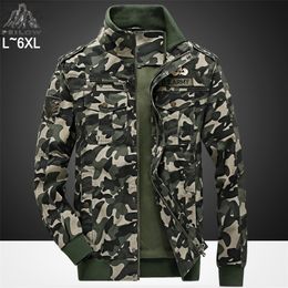 Vestes pour hommes Automne Hiver Coupe-vent Bomber Camouflage Militaire Cargo Manteaux Casual Pilote Hommes Armée Veste Tactique 220905