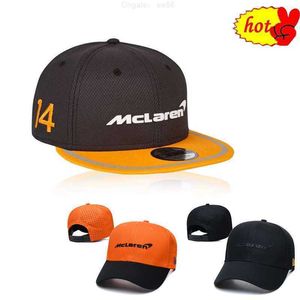 Vestes masculines Ball Caps Streetwear Outdoor Sports Car Team F1 Racing Hat Baseball Cotton Broidered Snapback pour McLaren Badge Motorcycle Gift Man