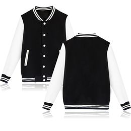 Vestes pour hommes Veste de baseball homme Jassen mannen Effen Kleur Jas bomberjack jaqueta masculina inverno Single Breasted Harajuku veste sweatshirt 230303