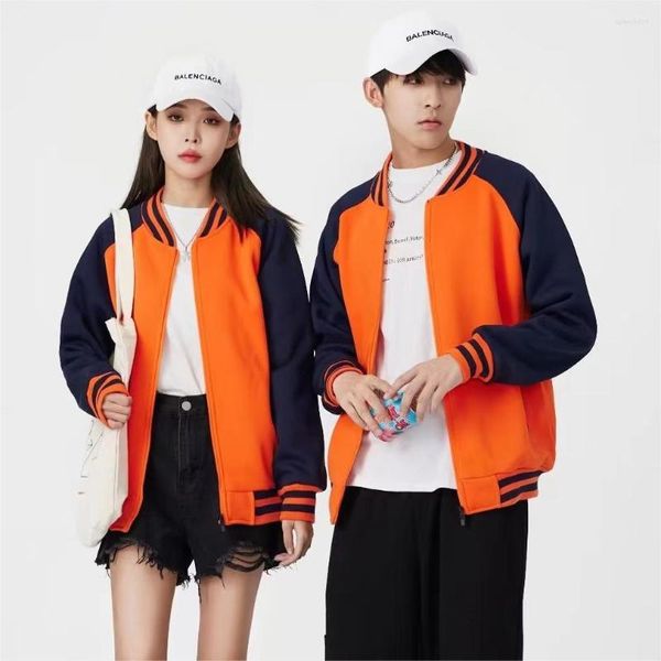 Hommes Vestes Baseball Veste Hommes Printemps Automne Qualité Patchwork Fermeture Éclair Bouton Unisexe Sport Manteau Femmes Homme Campus Varsity Personnalisé