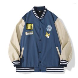 Vestes pour hommes Baseball Jersey Y2K Street Hip Hop Jacket 2023 Spring Trend Uniform Bomber
