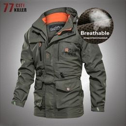 Herenjassen Big Size 6XL Militaire Bomberjack Heren Herfst Sneldrogend Multi-pocket Tactische Jassen Windjack Heren Waterdichte Outdoorjassen 220927