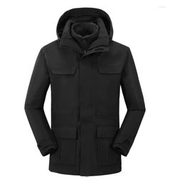 Heren Jackets Zwart Double Deck Outdoor Jas