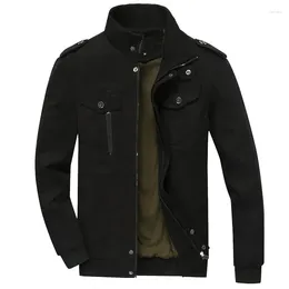 Vestes pour hommes Sautpuise noire Bomber Veste Veille à manches longues Automne Coton Coton Male Male Male Mooter Boys Tops 5xl 6xl